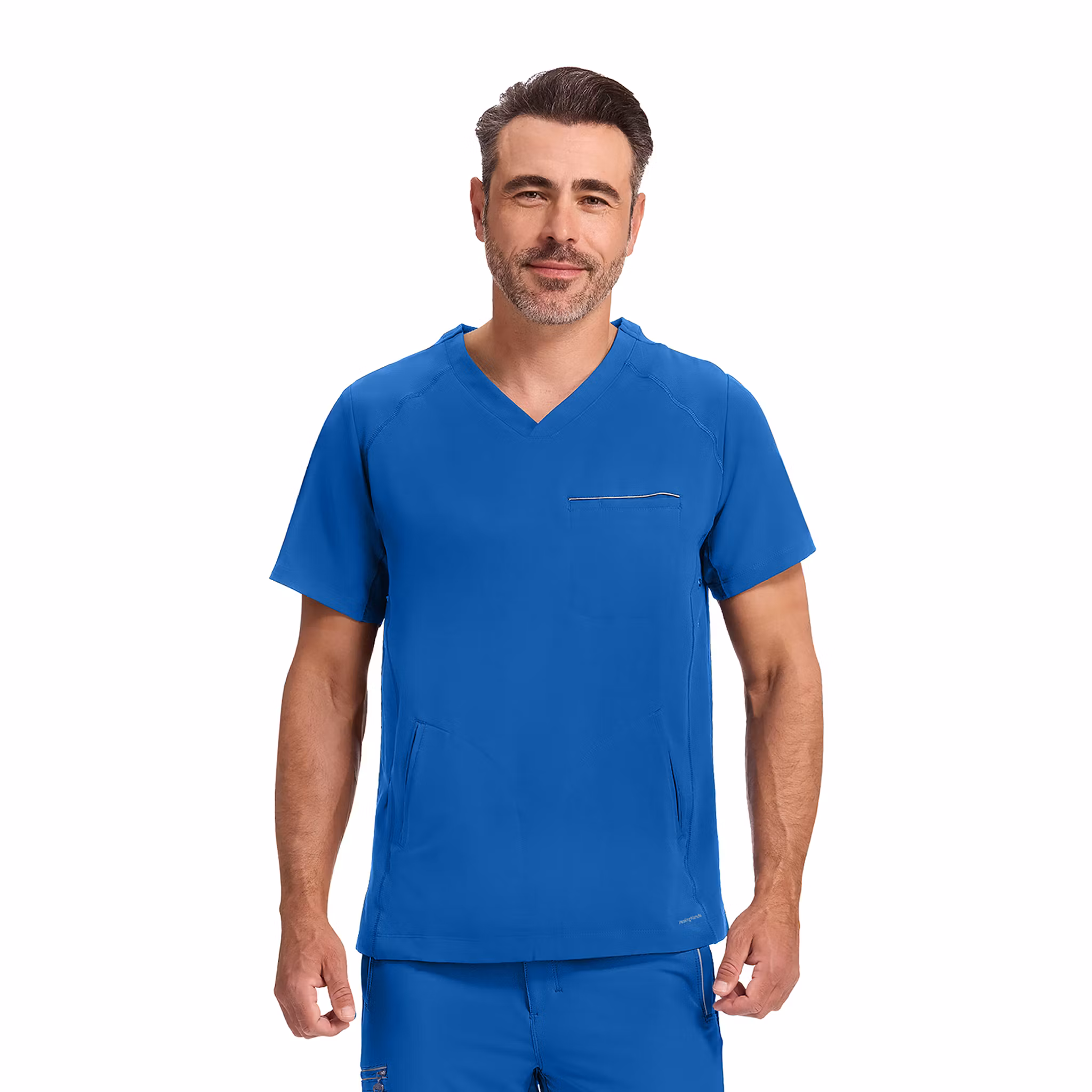 Steven vårdtopp i fyrvägsstretch med modern passform för herr | Healing Hands