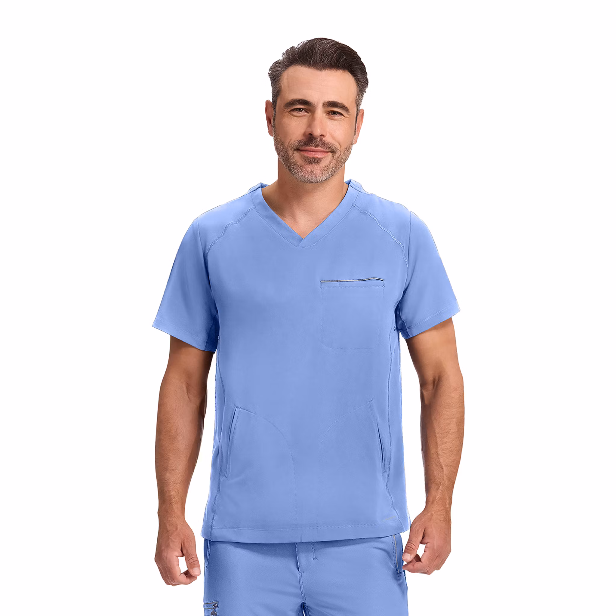 Steven vårdtopp i fyrvägsstretch med modern passform för herr | Healing Hands