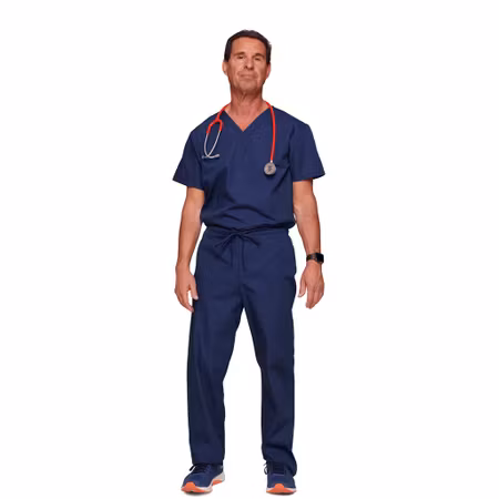 Unisex vårdset med topp och byxa i poplin | Cherokee