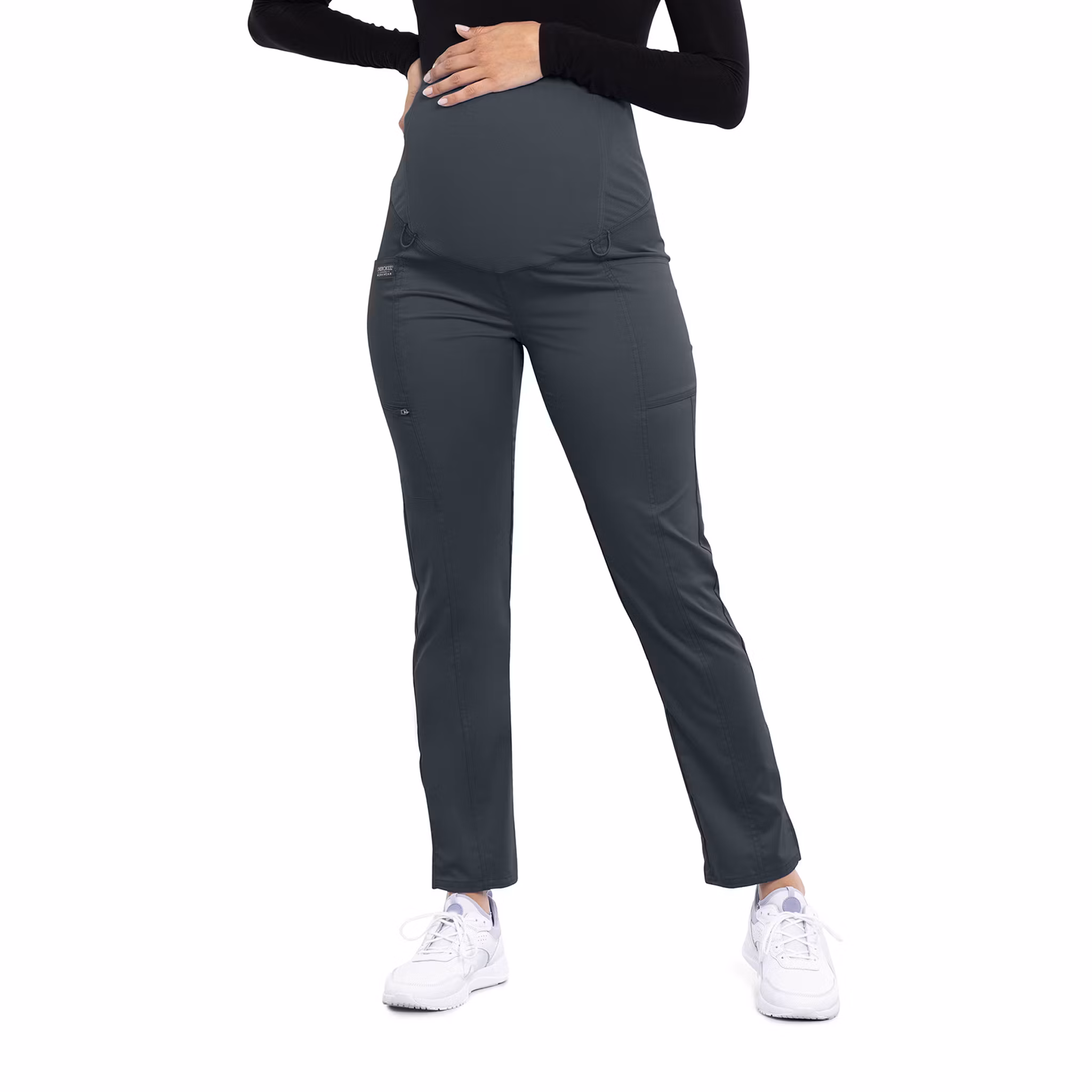 Gravidbyxa med rak benmodell och mjukt trikåstöd | Cherokee