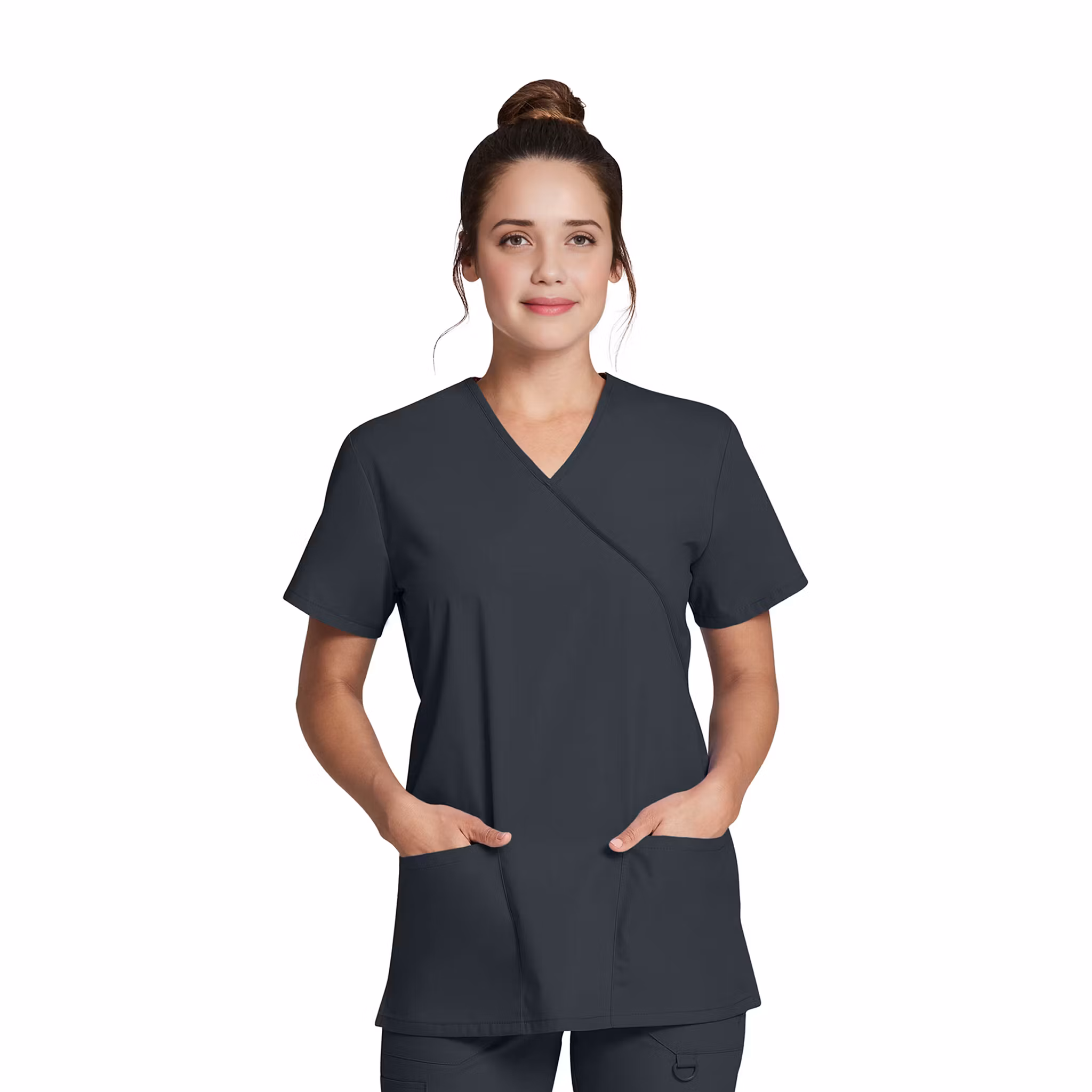 Vårdtunika i mock wrap-design med justerbar midja | Dickies