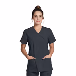 Vårdtunika i mock wrap-design med justerbar midja | Dickies