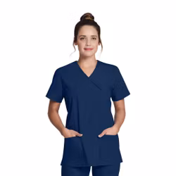 Vårdtunika i mock wrap-design med justerbar midja | Dickies