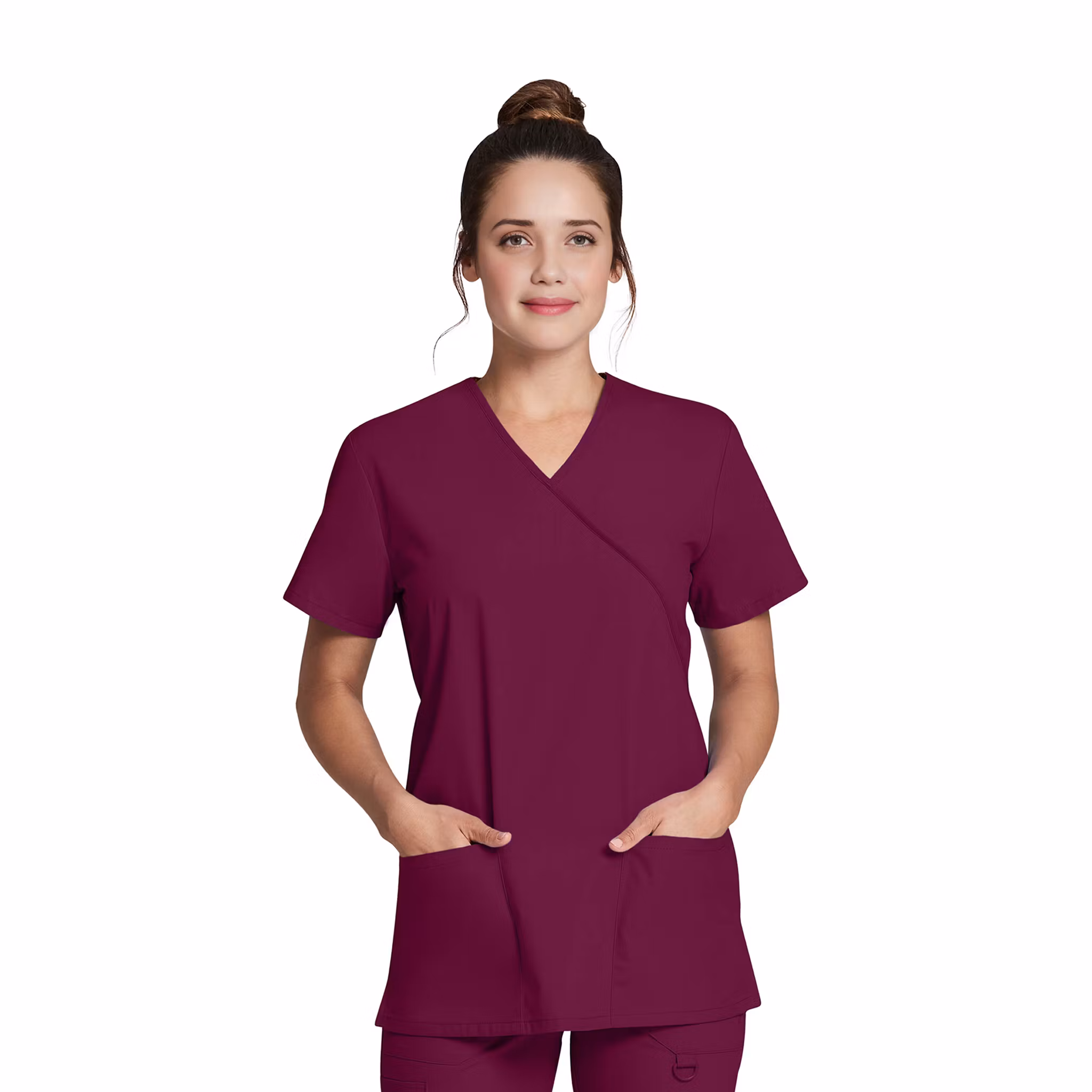 Vårdtunika i mock wrap-design med justerbar midja | Dickies