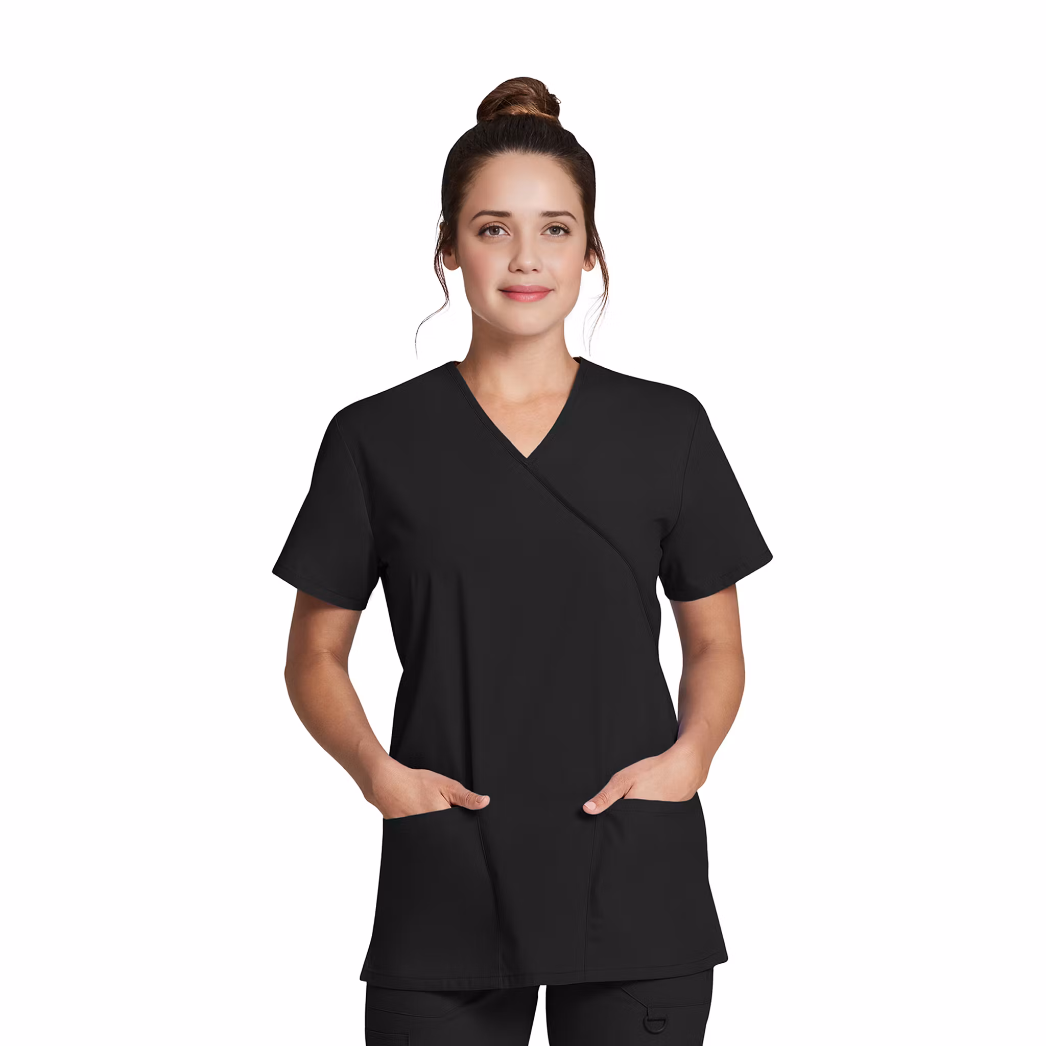 Vårdtunika i mock wrap-design med justerbar midja | Dickies