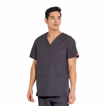 Vårdtunika med V-ringning och praktiska detaljer för herr | Dickies