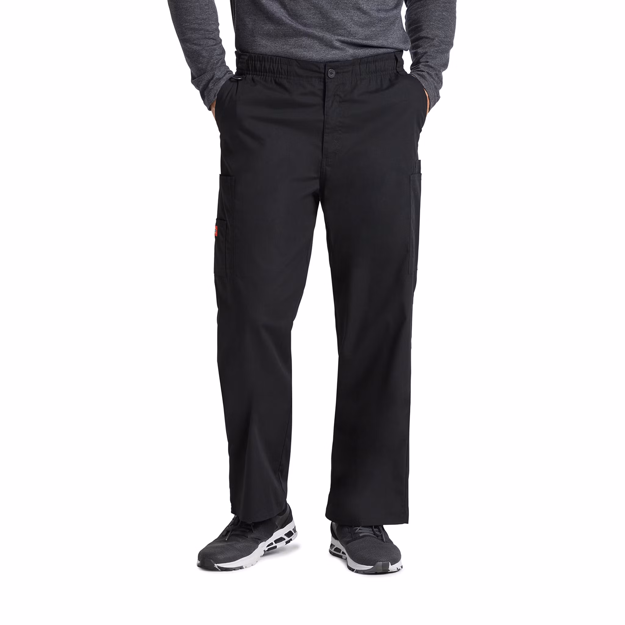 Vårdbyxa med dragkedja, resår & raka ben för herr | Dickies