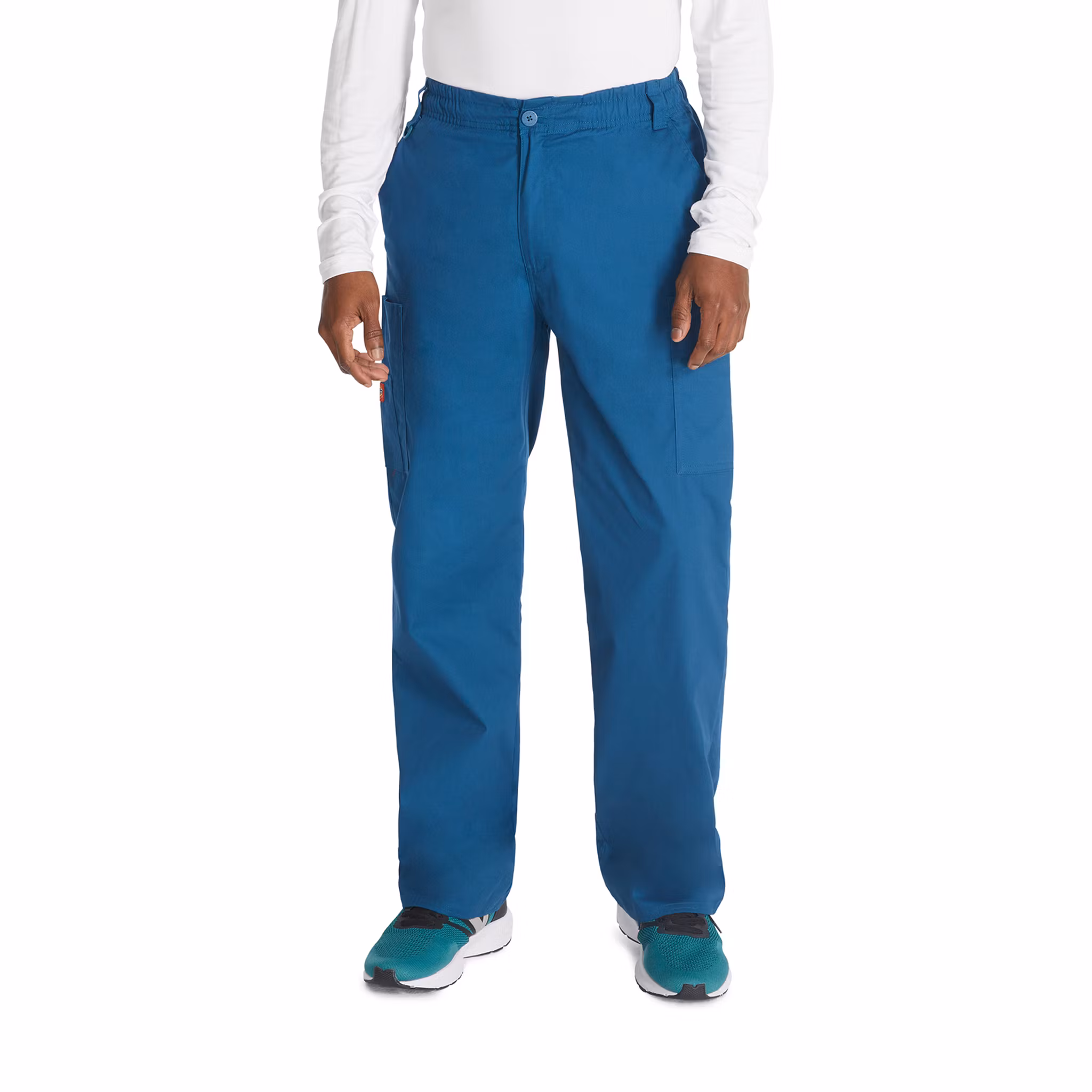 Vårdbyxa med dragkedja, resår & raka ben för herr | Dickies