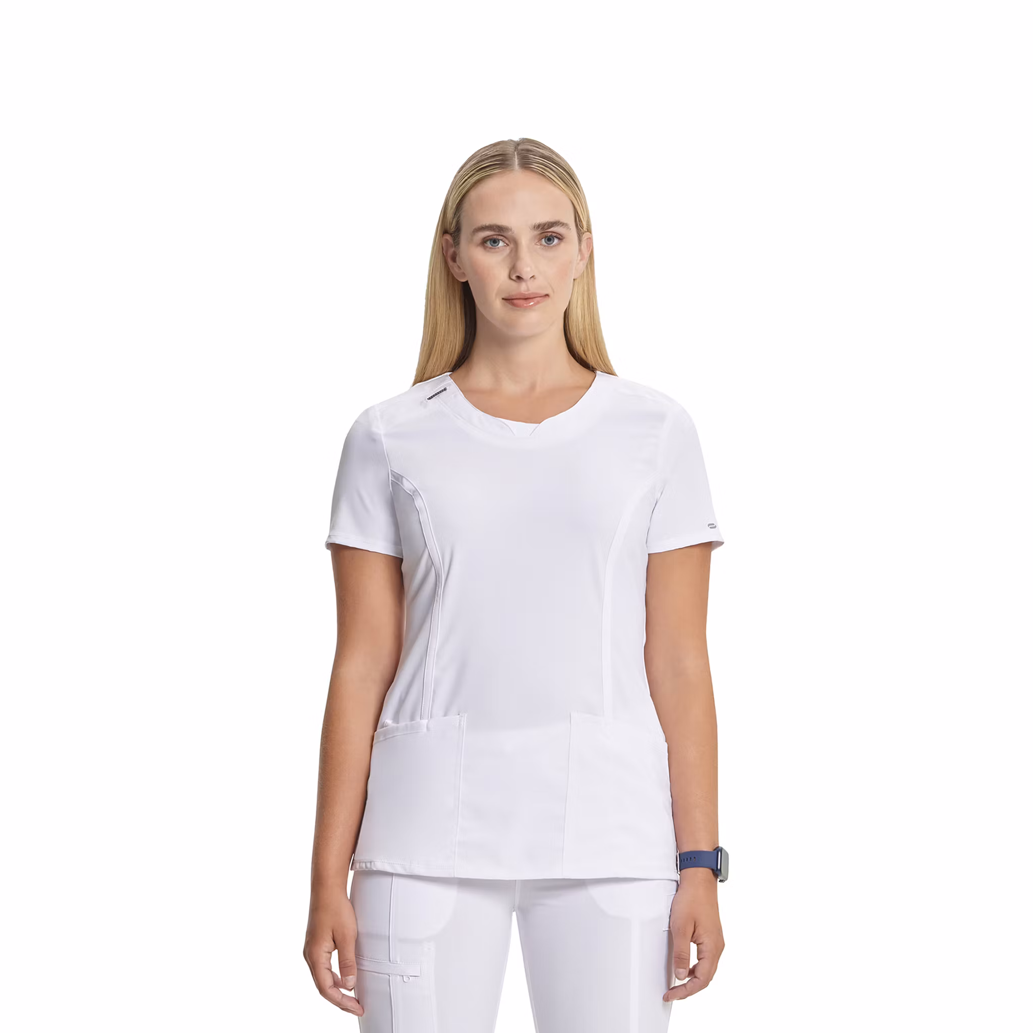 Vårdtunikor med rund hals och stretchpaneler | Cherokee