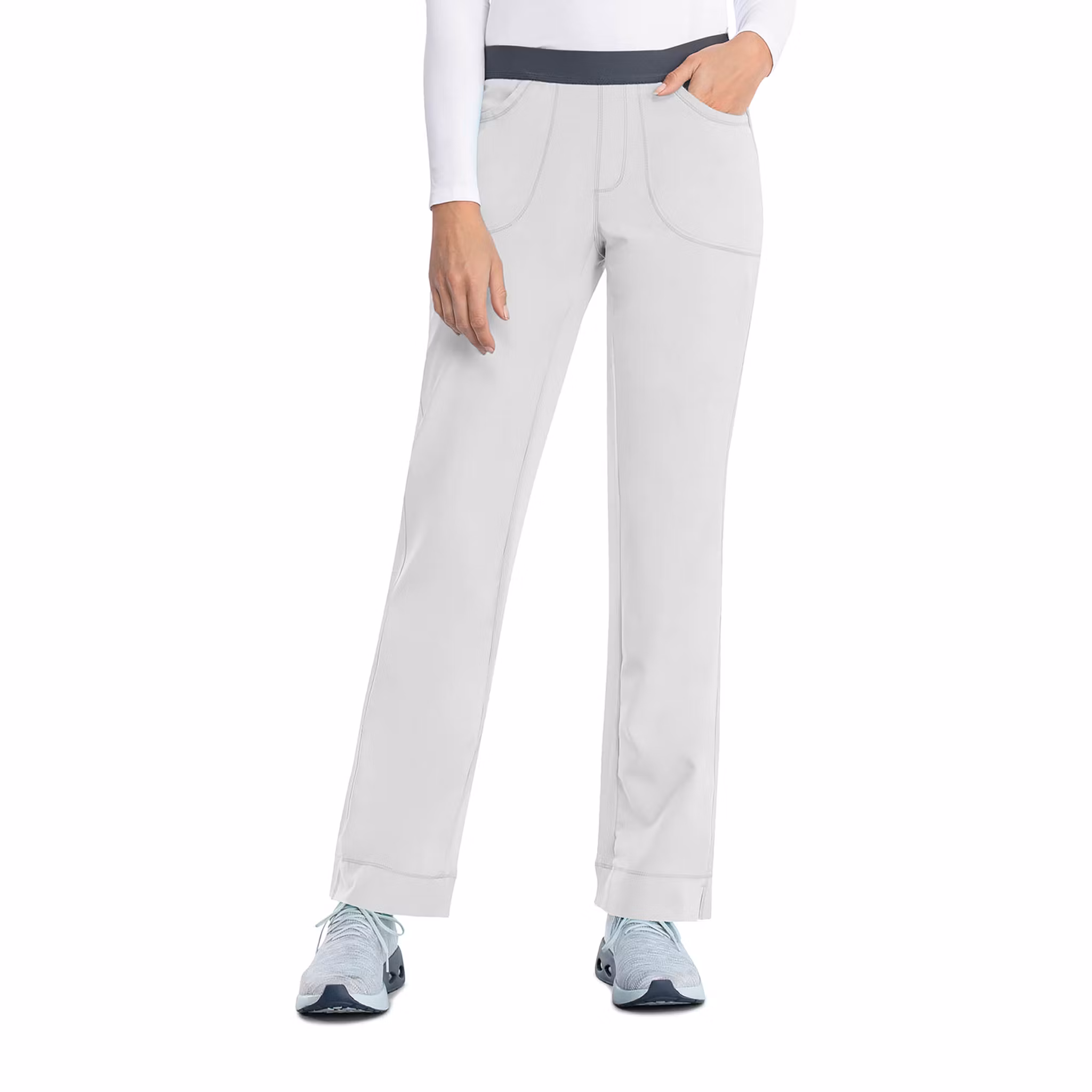 Vårdbyxa i slim fit med stretch och komfortmidja | Cherokee