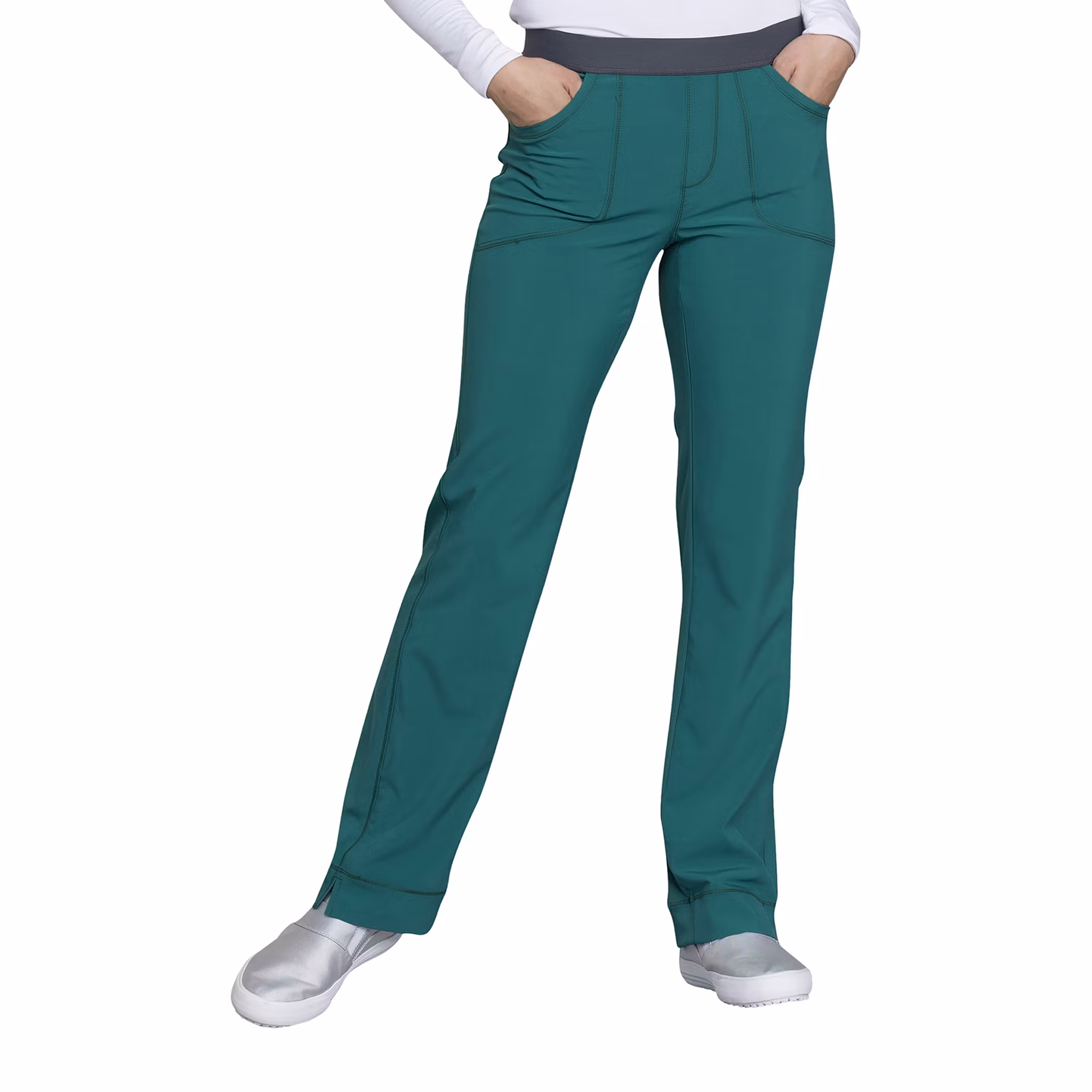 Vårdbyxa i slim fit med stretch och komfortmidja | Cherokee