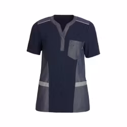 Dam piké shirt V-hals med smarta fickor och hög komfort | Kentaur