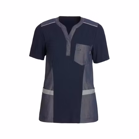 Dam piké shirt V-hals med smarta fickor och hög komfort | Kentaur