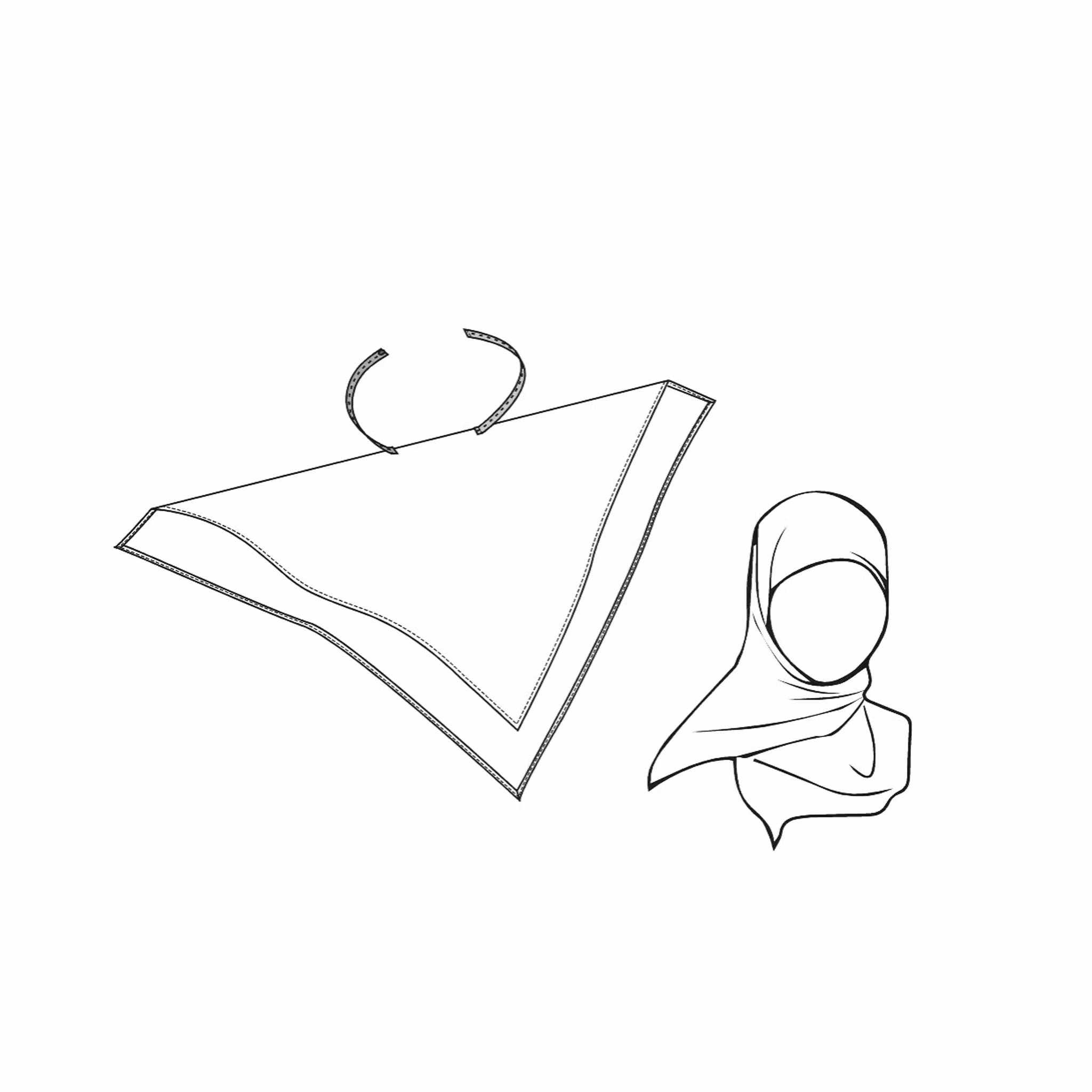 Scarf i lätt polyester | Kentaur