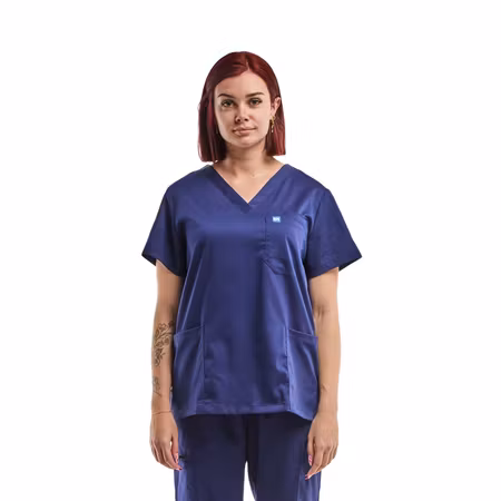 Medicinsk tunika med V-ringning för dam - Emma | Aelin