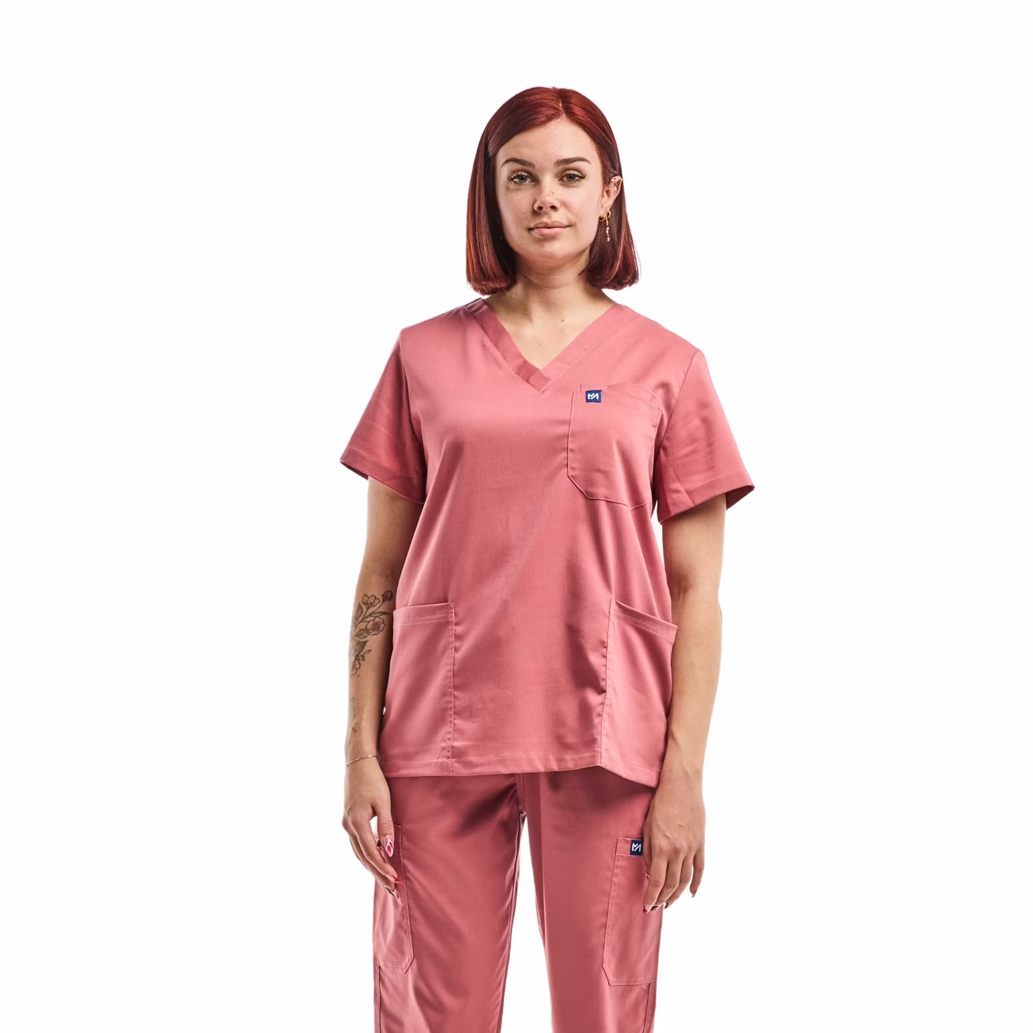 Medicinsk tunika med V-ringning för dam - Emma | Aelin