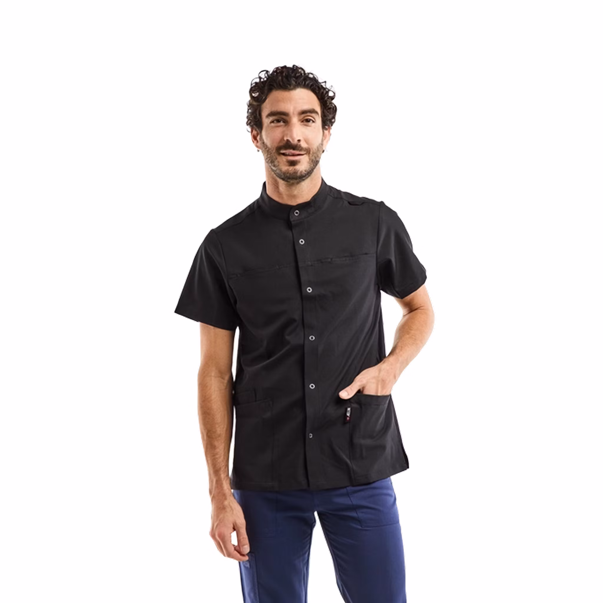 Tunika med stretch och ståkrage för herr - Noa | Aelin