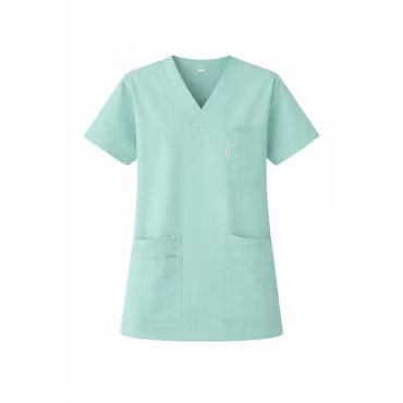 Turkos vårdtunika i mjuk polyester och bomullsblandning för dam | TK Design