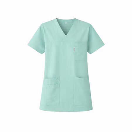 Turkos vårdtunika i mjuk polyester och bomullsblandning för dam | TK Design