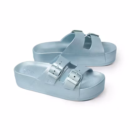 Sandaler i metallfinish med platåsula | Schu'zz