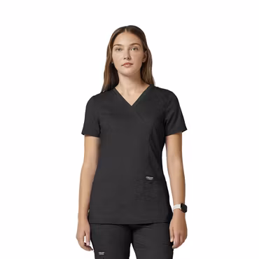 Vårdtunika med omlottdesign och stretch för dam | Cherokee