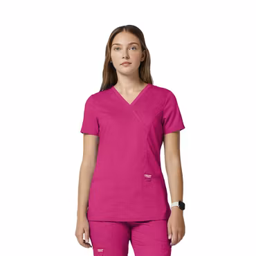 Vårdtunika med omlottdesign och stretch för dam | Cherokee