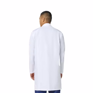 Vit labbrock med knäppning och modern passform unisex | Cherokee