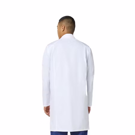 Vit labbrock med knäppning och modern passform unisex | Cherokee