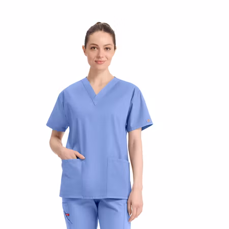 Vårdtopp med V-ringning och flera fickor för dam | Dickies