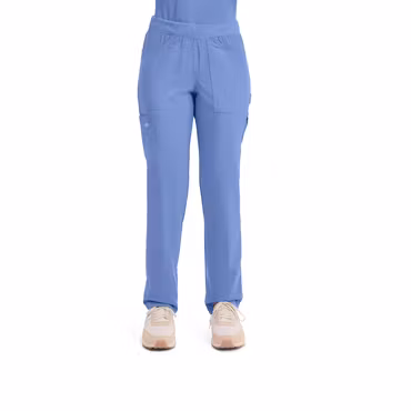 Pull on-byxa med avsmalnande ben och ribbstickad midja för dam | Dickies