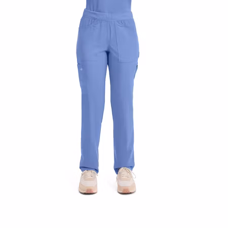 Pull on-byxa med avsmalnande ben och ribbstickad midja för dam | Dickies