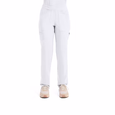 Pull on-byxa med avsmalnande ben och ribbstickad midja för dam | Dickies
