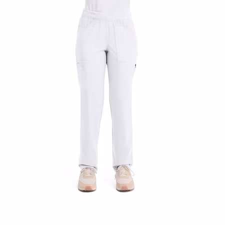 Pull on-byxa med avsmalnande ben och ribbstickad midja för dam | Dickies