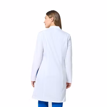 Vit labbrock med knäppning och praktiska fickor – Project Lab | Cherokee