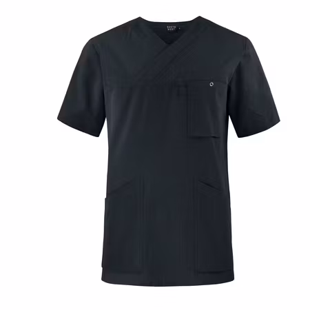 Unisex tunika i krinklad bomull med V-ringning - Calle | South West