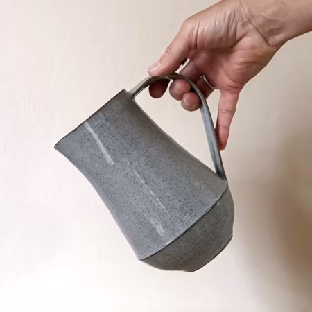 Kanna i stengods 1 L - drejad