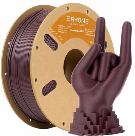 PETG-CF Eryone Carbon Fiber PETG 3D Printer Filament 1KG 1.75mm