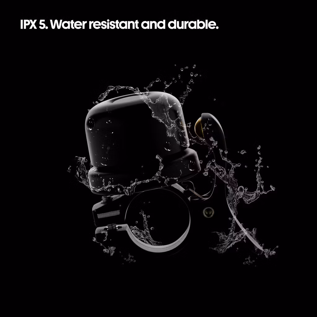 Sykkelbjelle med AirTag-holder