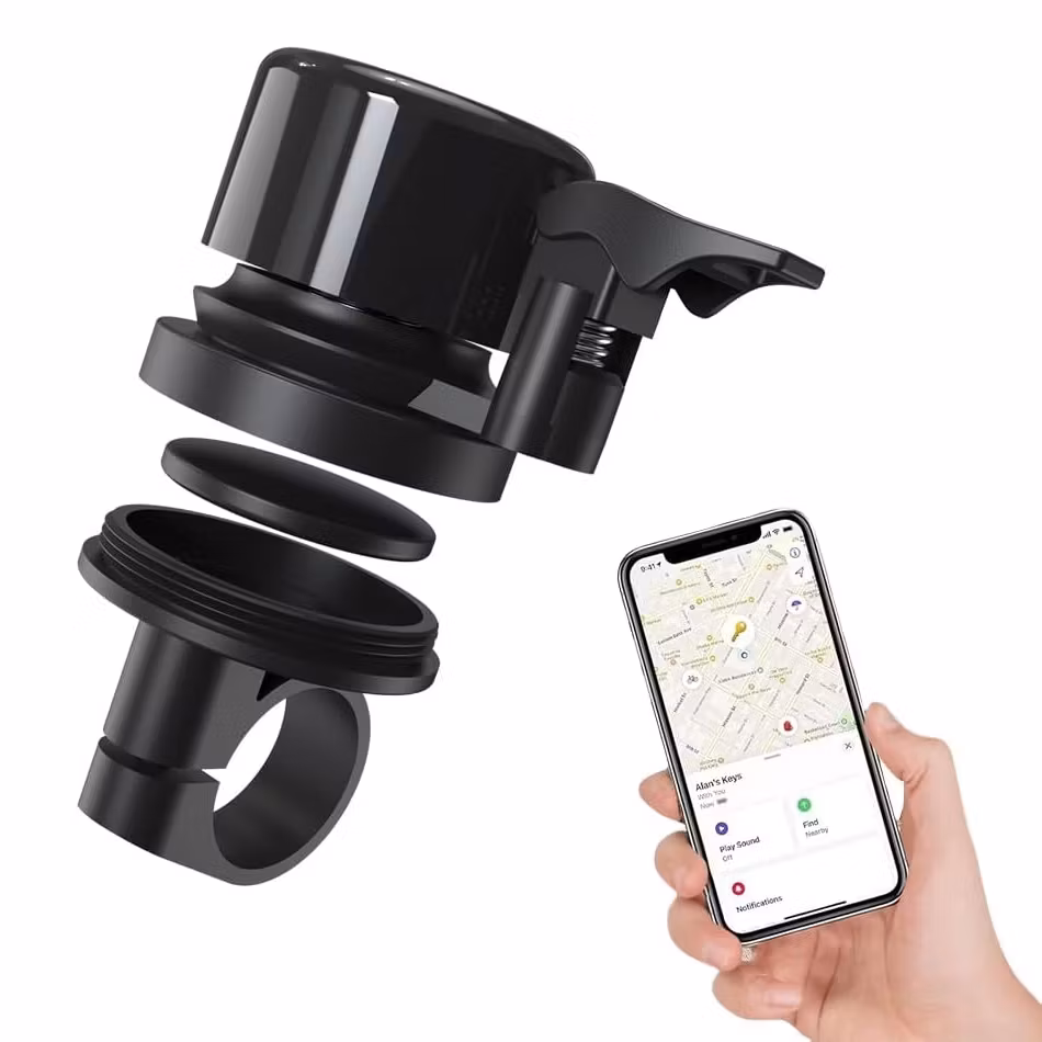 Sykkelbjelle med innebygd sporing