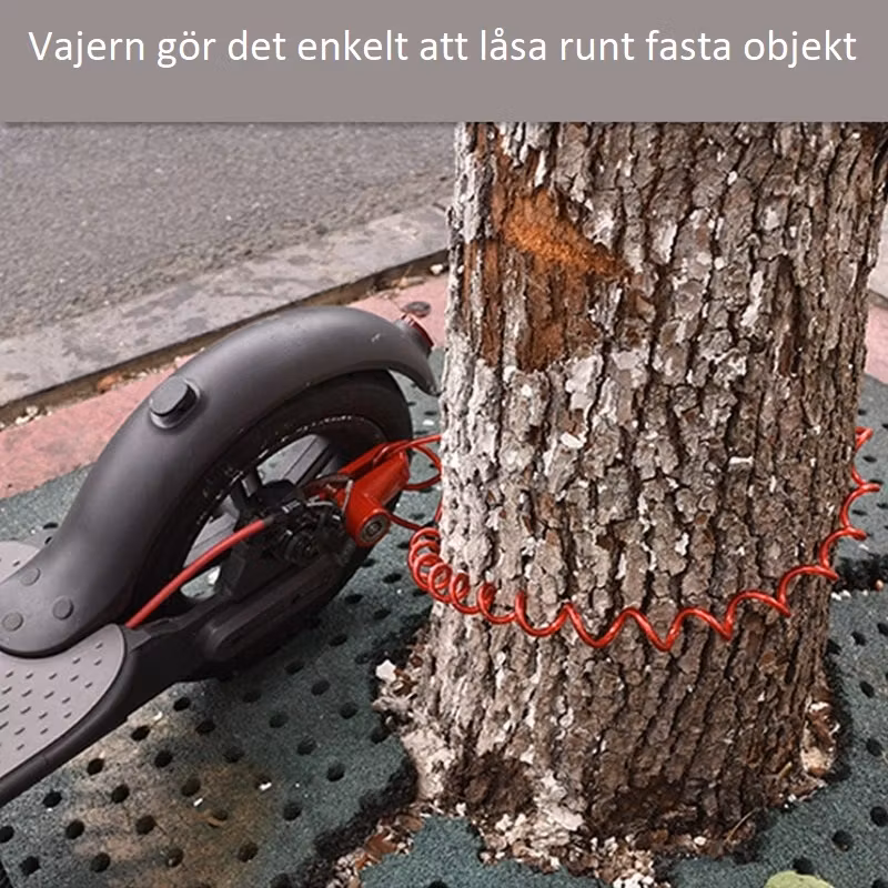 Skivebremselås for sykkel og elsparkesykkel