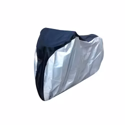 Sykkeltrekk 200 × 110 cm svart/sølv