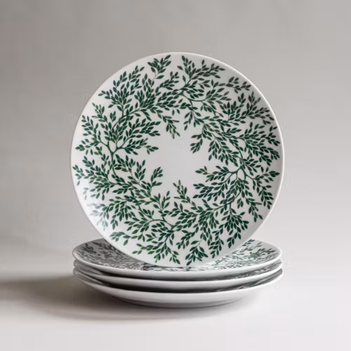 4-pack Myrten small plate green