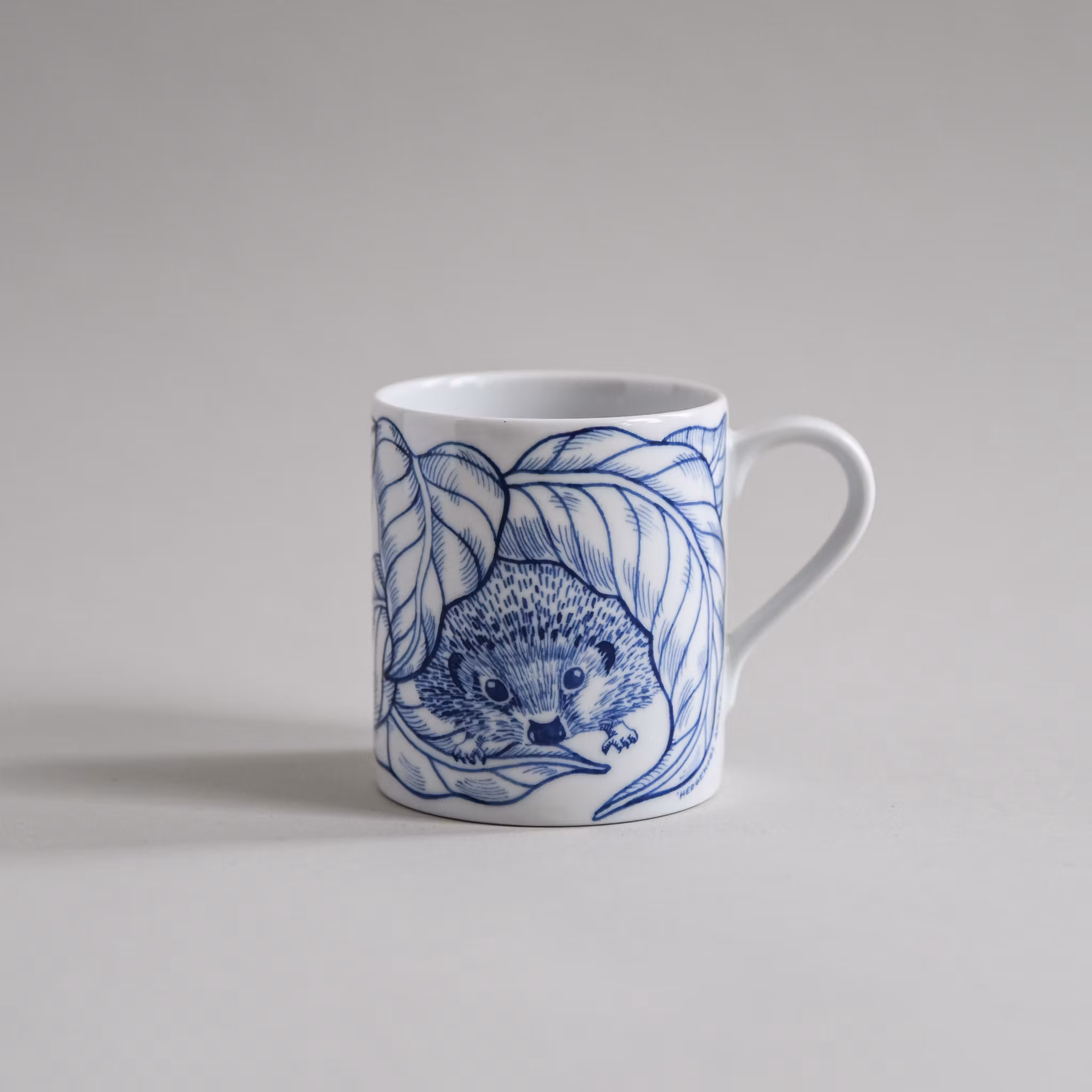 Hedgehogs awakening mugg blå