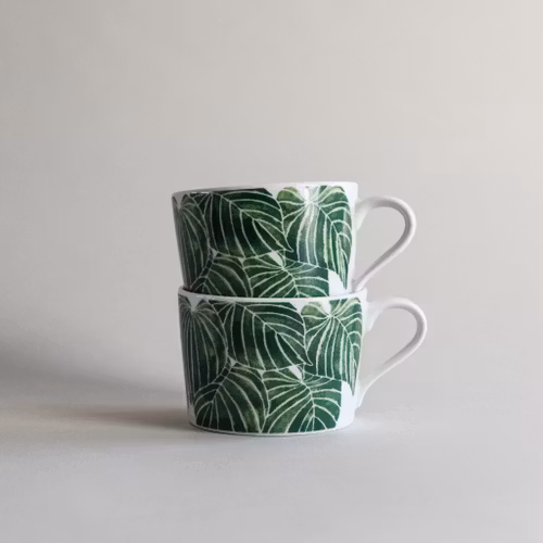 2-pack Funkia cup green