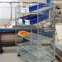 Trådvagn 1150x665x1790mm, 400kg, broms, KM1091B