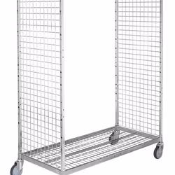 Plockvagn 1300x625x1710mm, 300 kg, höga byglar, broms, KM300-M17B