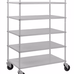 Vitt Hyllvagn 4 plan, 980x585x1445mm, 250kg, KM4125