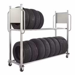 Däckkärra, 2030x720x1620mm, 300kg, broms, KMD3B