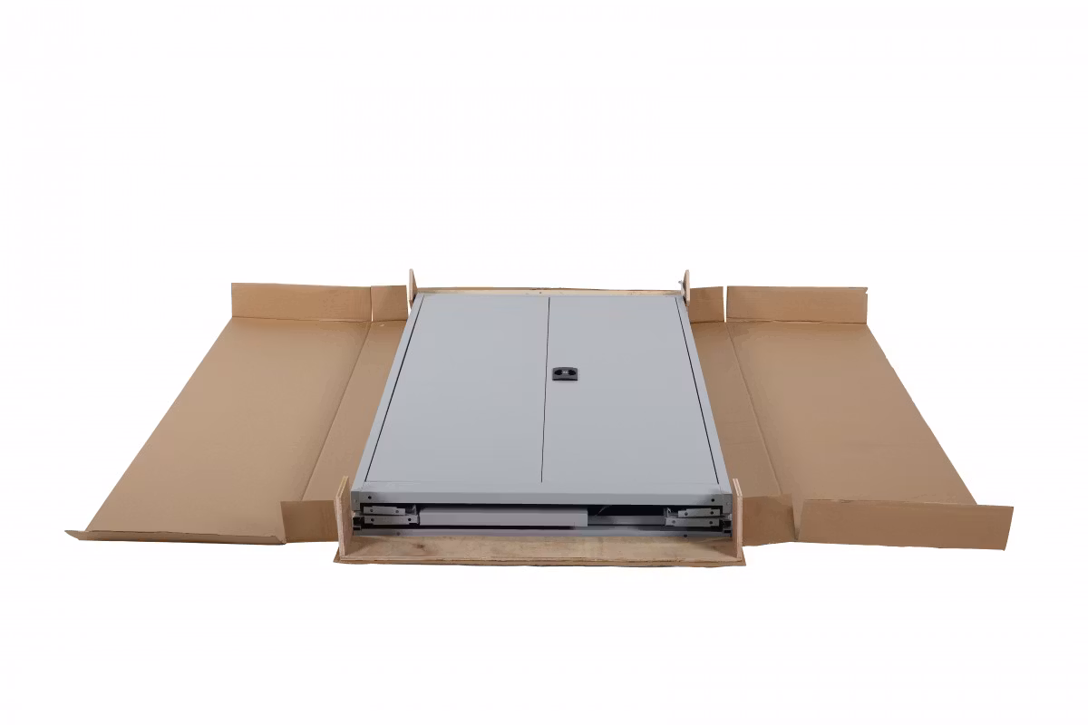 Hopfällbart skåp, 1800x900x400mm, grå, 4010571654