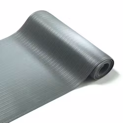 Arbetsplatsmatta Senso Ribb, bredd 60 cm, grå, per löpmeter